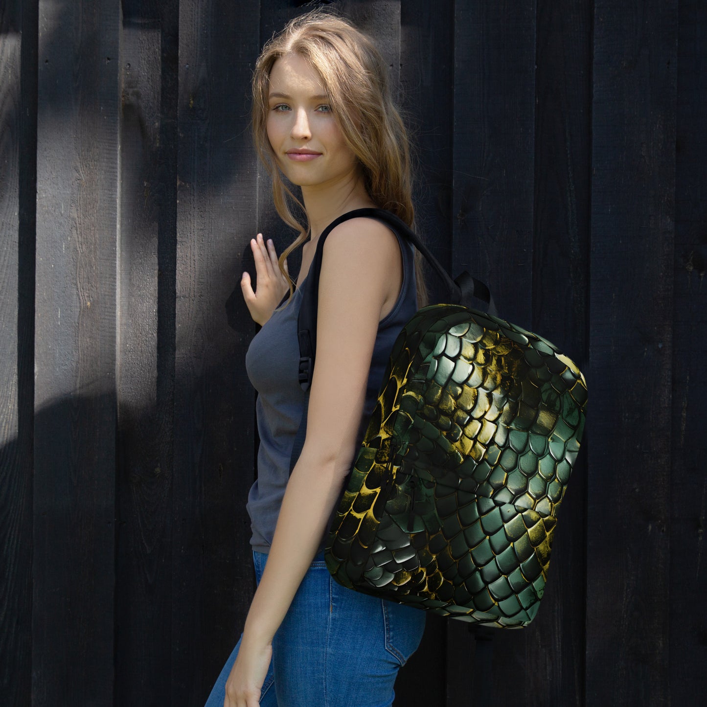 Dragon Skin Pattern Backpack