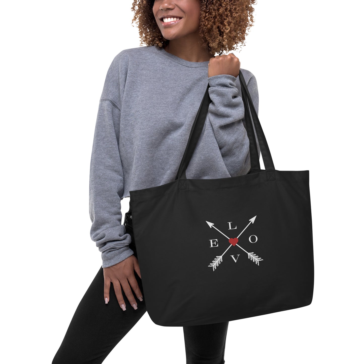 Love | Large organic tote bag