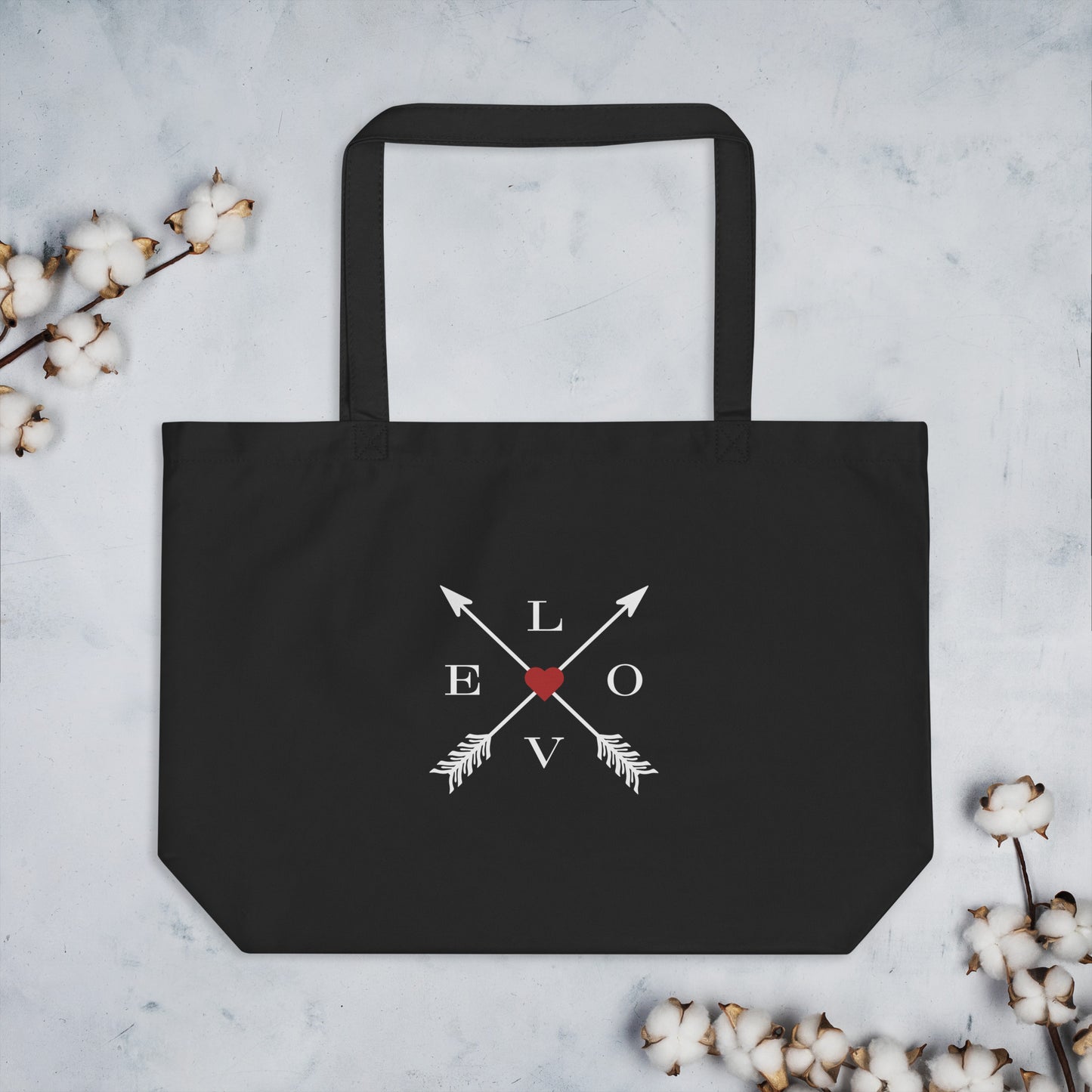 Love | Large organic tote bag