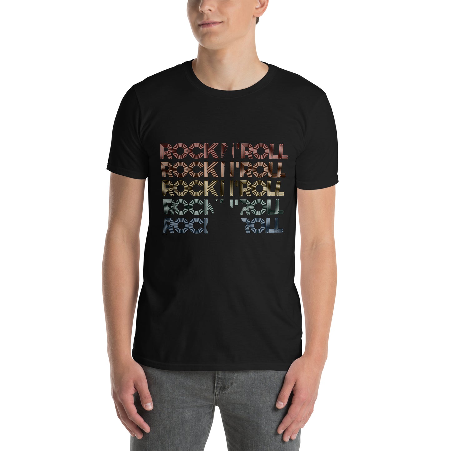 Rock N Roll Graphic Tee | Short-Sleeve Unisex T-Shirt | Soft T-Shirt