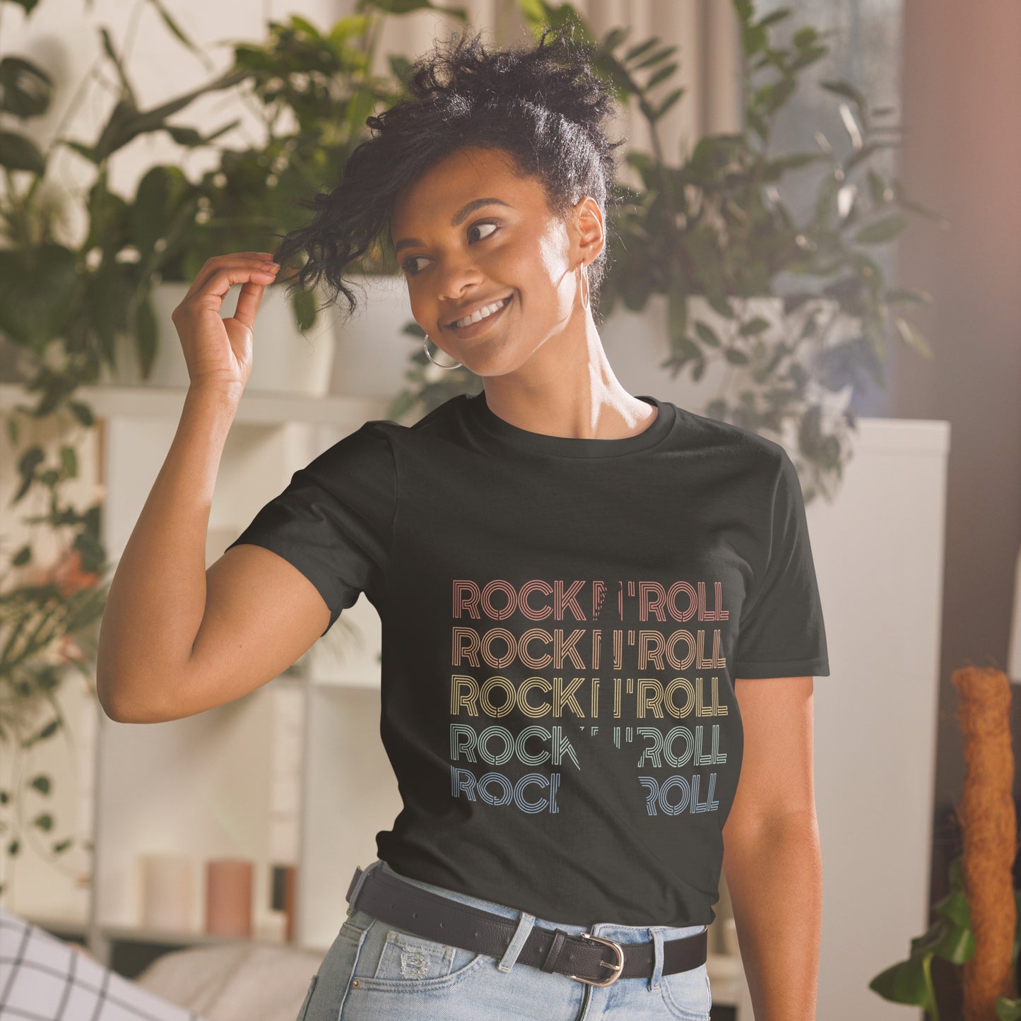 Rock N Roll Graphic Tee | Short-Sleeve Unisex T-Shirt | Soft T-Shirt