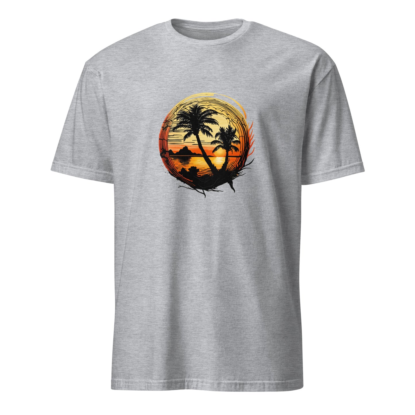 Beach Sunset Graphic Short-Sleeve Unisex T-Shirt