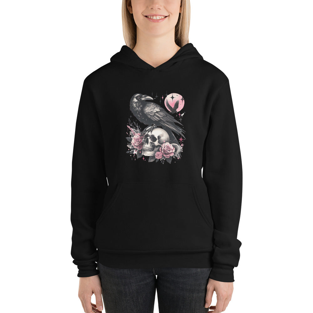 Skull Raven & Roses Unisex hoodie