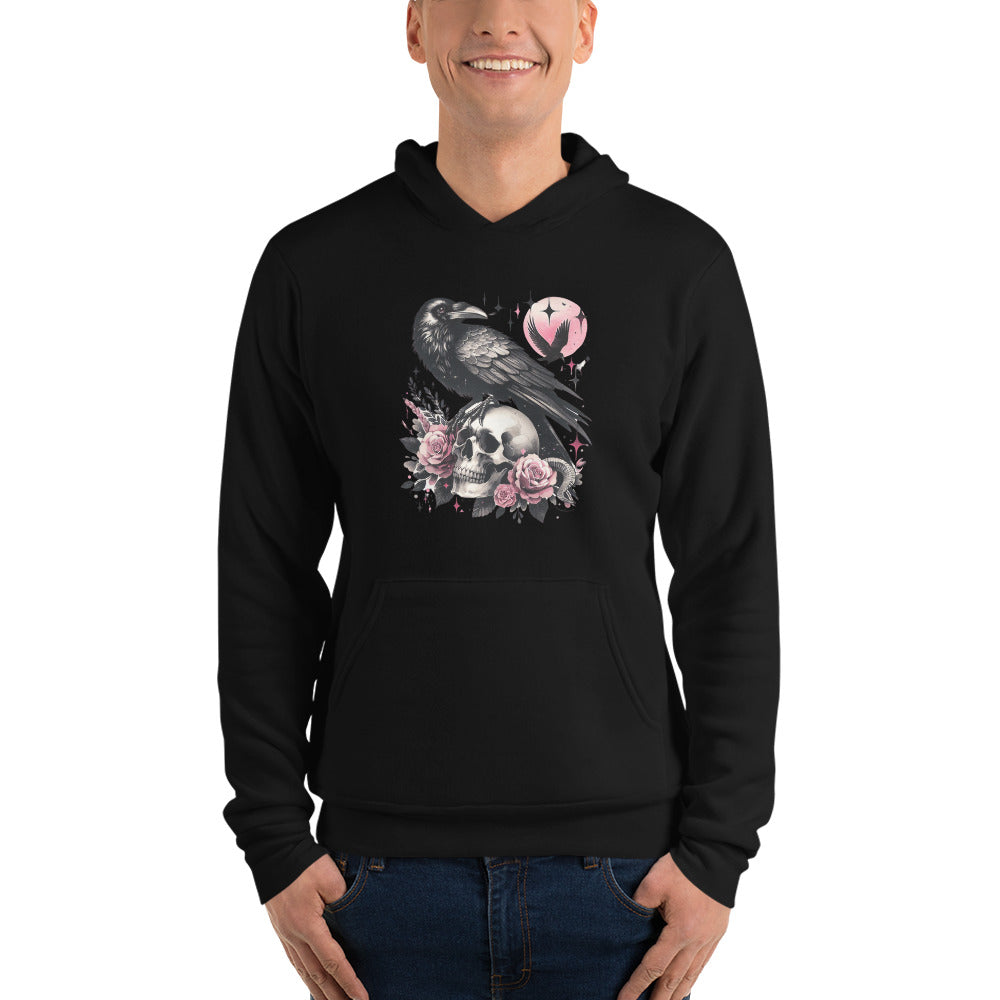 Skull Raven & Roses Unisex hoodie