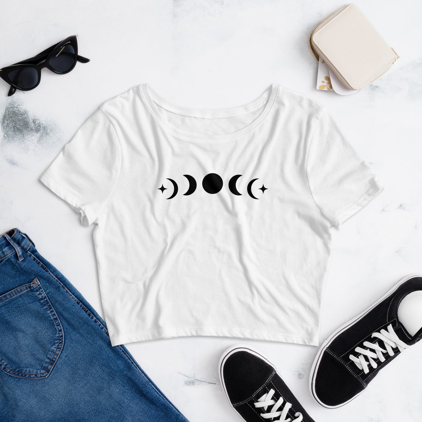 Moon Phases | Women’s Crop Tee