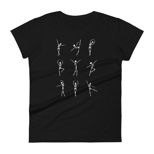 Skeleton Ballerinas Graphic Tee | Women's short sleeve t-shirt | Soft Tee