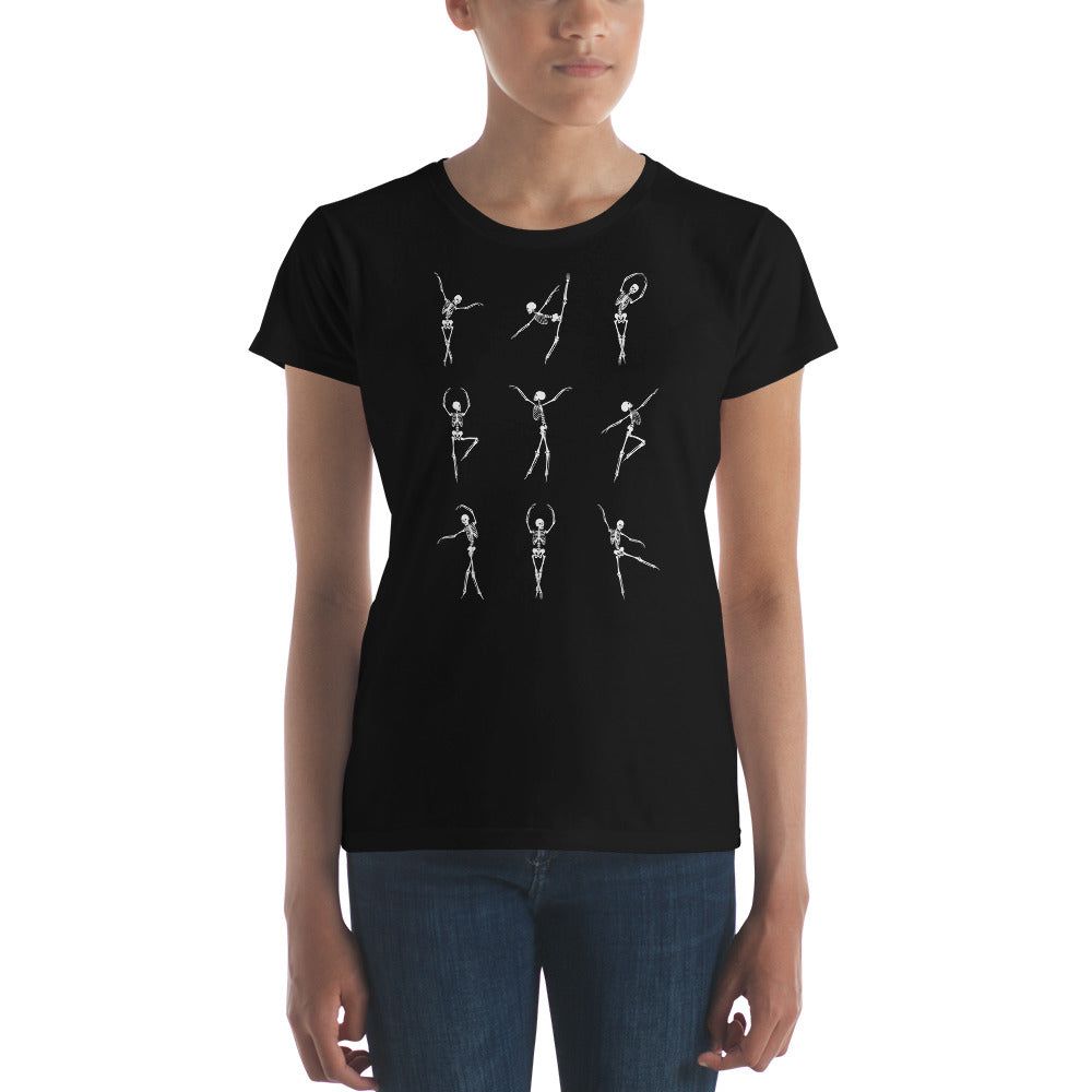 Skeleton Ballerinas Graphic Tee | Women's short sleeve t-shirt | Soft Tee