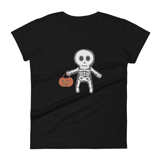 Trick or Treating Skeleton | Women's short sleeve t-shirt